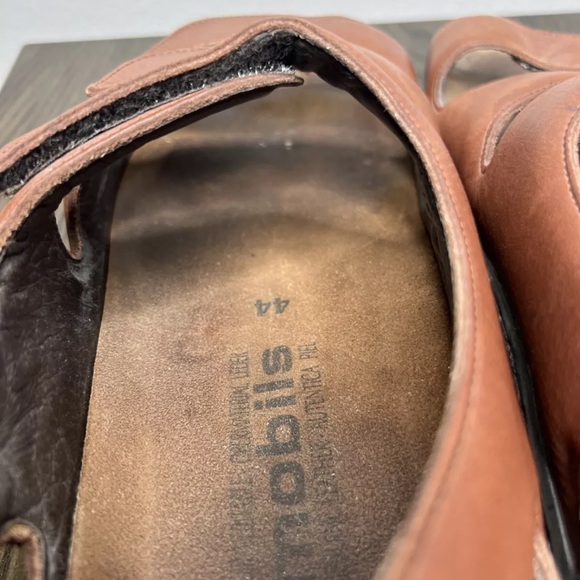 Mephisto Mobils Comfort Sandals Men’s Sz 10 EUR 44 Brown Leather Slingback EUC - Picture 7 of 9